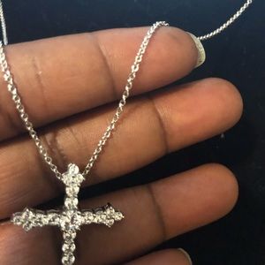Sterling Silver chain and cross pendant